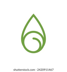 Logos of green Tree leaf ecology nature element vector