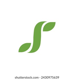 Logos of green Tree leaf ecology nature element vector