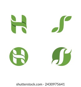 Logos des grünen Baum Blatt Ökologie Natur Element Vektor