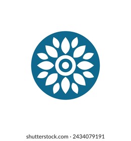 Logotipos de vector de elemento natural de ecología de hoja de árbol verde