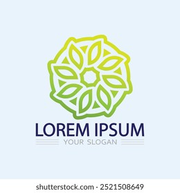 Logos de verde Ecología de hojas de árbol Vector de elementos de naturaleza