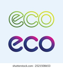 Logos of green Tree leaf ecology nature element vector