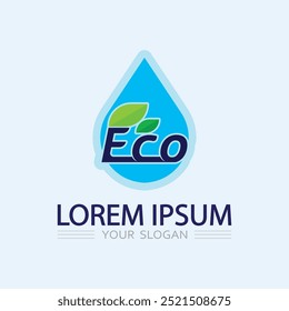 Logos of green Tree leaf ecology nature element vector