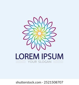 Logos of green Tree leaf ecology nature element vector