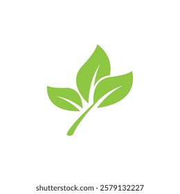 Logos of green Tree leaf ecology nature element vector