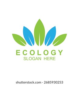Logos von grün Baumblatt Ökologie Natur Element Vektor