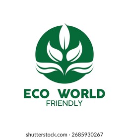 Logos of green Tree leaf ecology nature element vector