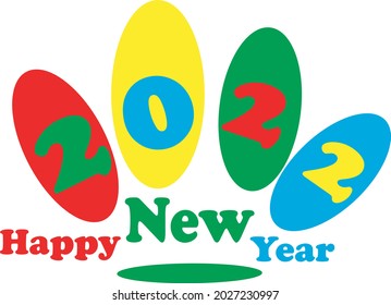 logos and greetings for happy new year 2022