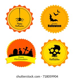 Logos for Halloween vector. All for Halloween, Fear and Scare