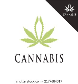 logos for health. cannabis leaf illustration