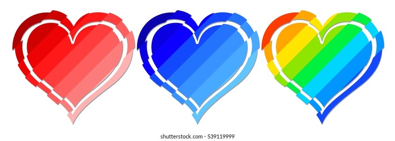 Logos hearts. 