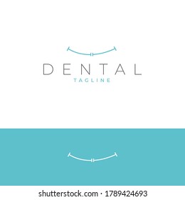 logos with illustrations of dental fences or braces, can be used to design logos and icons