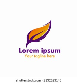 logos with leaf-like shapes for corporate or digital product designs or applications.
