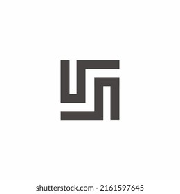 Logos Letter U And N Templates