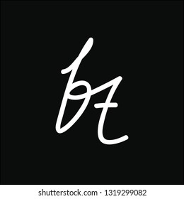 Logos made of small letters b and t