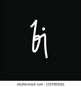 Logos made of small letters b and i