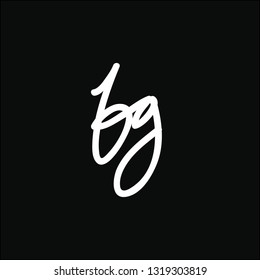 Logos made of small letters b and g