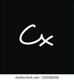 Logos made of small letters c and x
