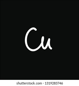 Logos made of small letters c and u