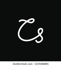 Logos made of small letters c and s