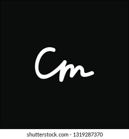 Logos made of small letters c and m