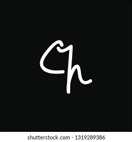 Logos made of small letters c and h