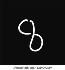 Logos made of small letters c and b
