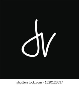 Logos made of small letters d and v