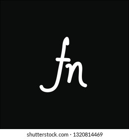 Logos made of small letters f and n