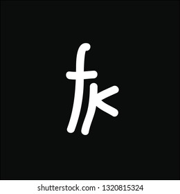 Logos made of small letters f and k