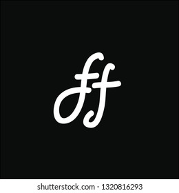 Logos made of small letters f and f