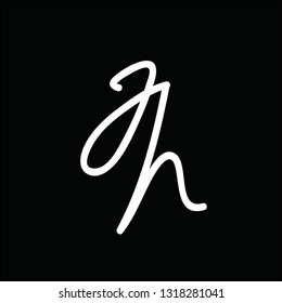 Logos made of small letters a and h