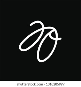 Logos made of small letters a and o