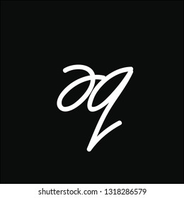 Logos made of small letters a and q