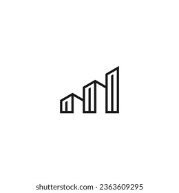 Logos of modern and elegant luxury apartment buildings
