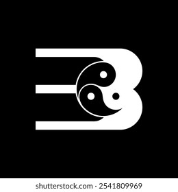 Logos are the number 3 and yin yang. Outline and unique.