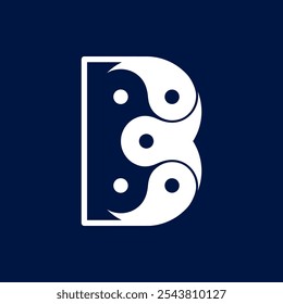 Los logotipos son el número 3 y el yin yang. Esquema y único.