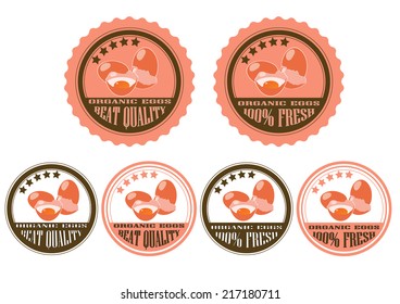 Logos quality fresh eggs from the farm.