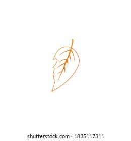 Logos of red Tree leaf ecology nature element vector