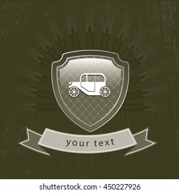 logos retro logo, images, retro car, auto plants, logo, grunge, vector vintage car shield logo with tape