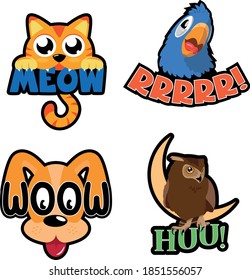 Logos or styling of animals for various applications
