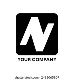 logos that can be used for various types of businesses. highlighting the initial letter N in the logo which is made simple but modern and elegant.