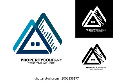 logotipos adecuados para las empresas de construcción de viviendas,
Este logotipo consta de varios triángulos dispuestos y que recuerdan a la forma del techo de una casa.
