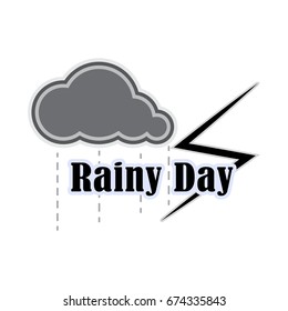 logos of thunder,rain,cloud,vector illustrations