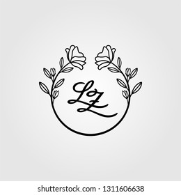 logos vector in elegant and minimal style and feminine logos with flowers , for Wedding ,
for olshop, spa, salon or cake shop