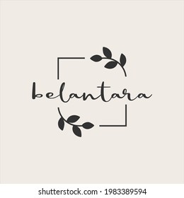 logos vector in elegant and minimal style and feminine logos with flowers , for Wedding , for olshop, spa, salon or cake shop,cafe