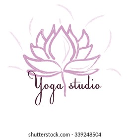  logos for yoga studio or meditation class. Modern fitness badges collection made in vector. Healthcare, sport, fitness, spa logo design elements.
Illustration for yoga class, yoga studio.
