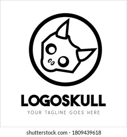logoskull vector used for company