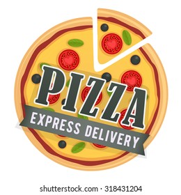 Logostickers Pizza Stock Vector (Royalty Free) 318431204 | Shutterstock