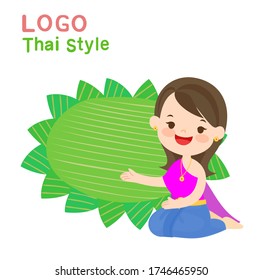 LogoThai Style and Thai Costume Vector